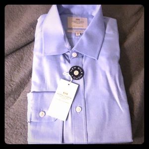 Hawes & Curtis Blue Dress Shirt - Easy Iron